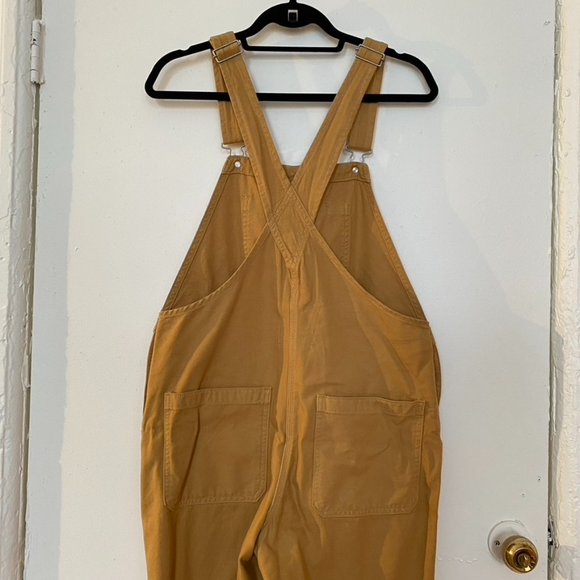 SOLD EUC Everlane The Canvas Overalls - Mustard Yellow - 6 - Picture 7 of 9